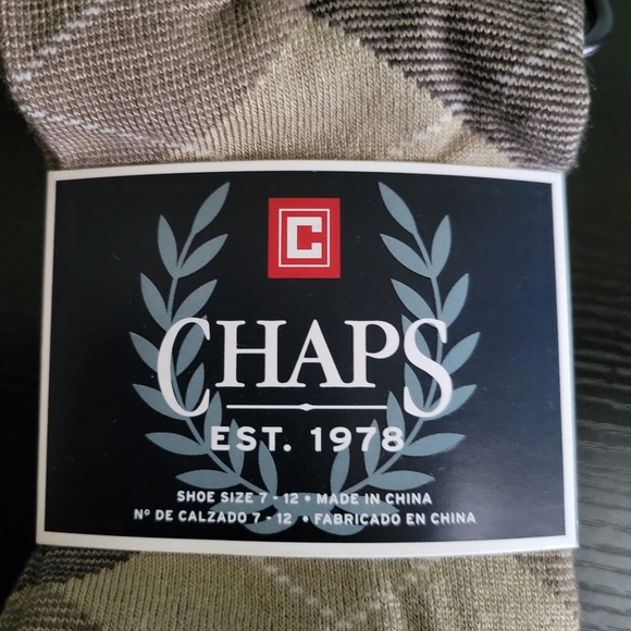 NWT 3 pack Chaps Men Dress Socks 7-12 size in Tan Colors - Picture 3 of 8